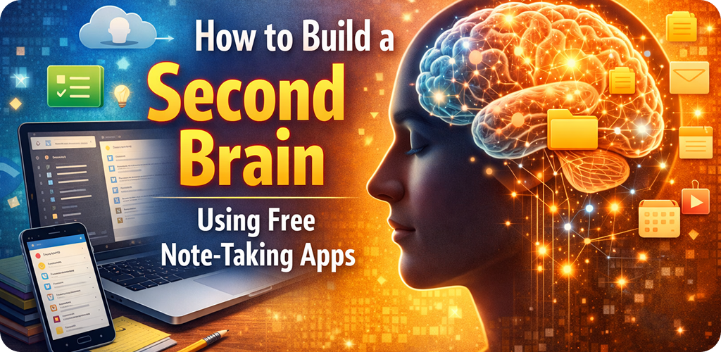How to Build a Second Brain Using Free Note-Taking Apps