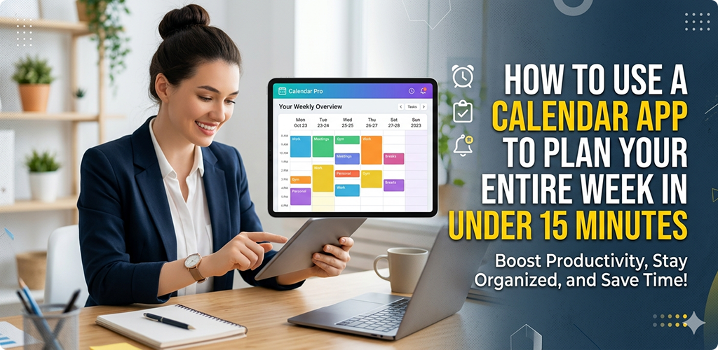 a Calendar App: The Ultimate Guide to Planning Your Entire Week in Just 15 Minutes