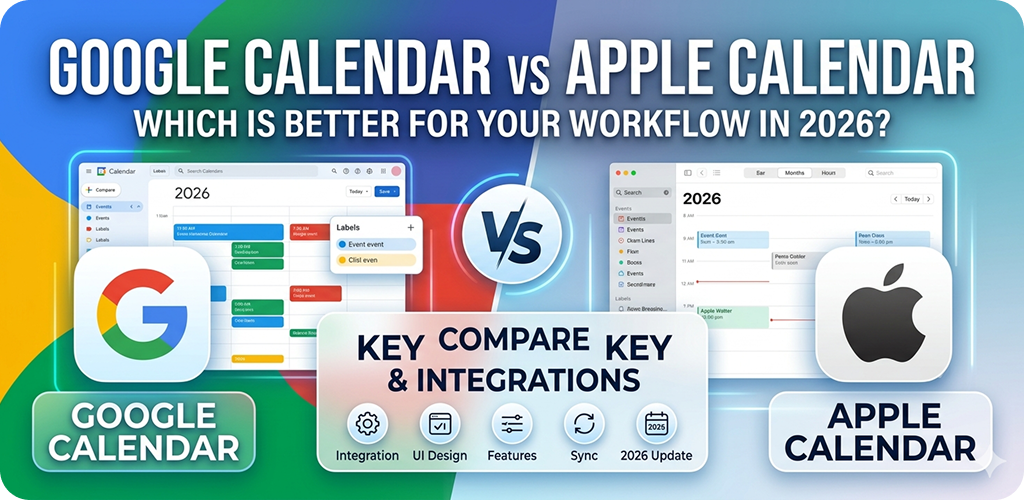 Google Calendar vs Apple Calendar: Which Is Better for Your Workflow in 2026?