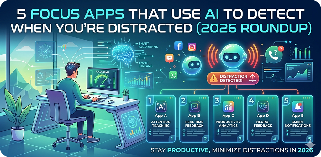5 Focus Apps That Use AI to Detect When You’re Distracted (2026 Roundup)